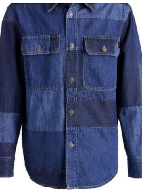 blue cotton casual shirt - 17780623 - Standard Image - 1