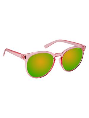 cardon pink round gradient polarised uv protected unisex sunglass - 17780968 - Standard Image - 2
