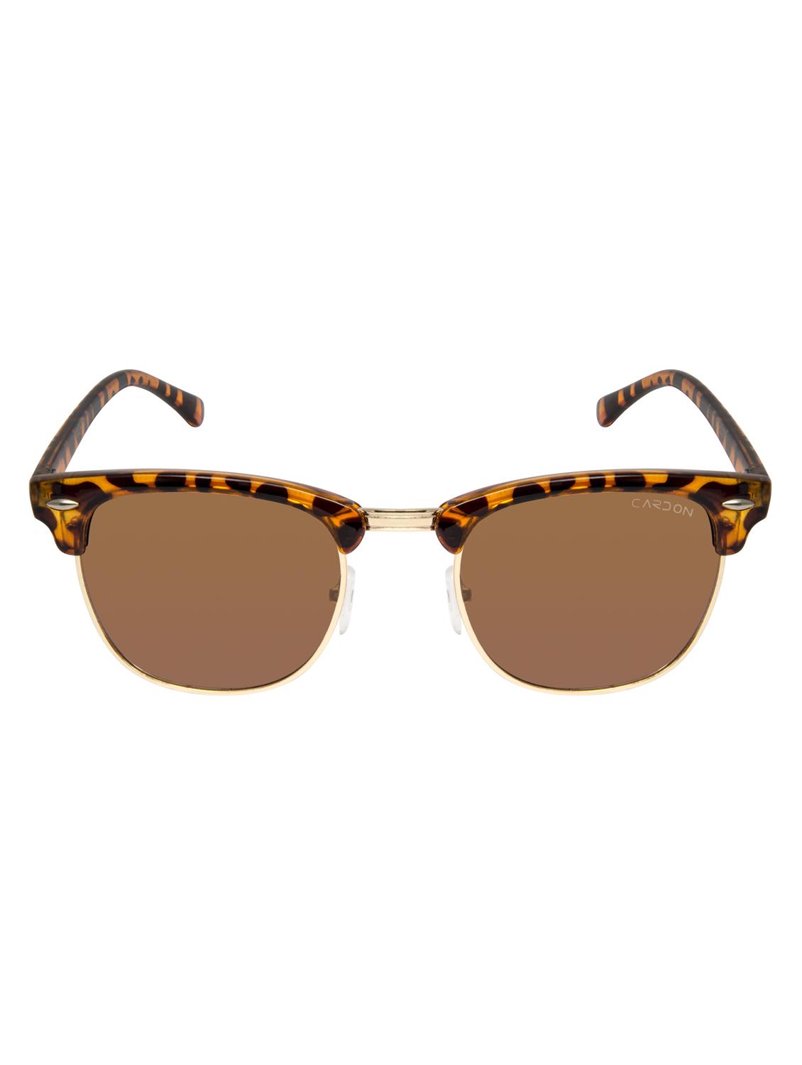cardon tortoise brown clubmaster gradient polarised uv protected unisex sunglass - 17780971 - Zoom Image - 1