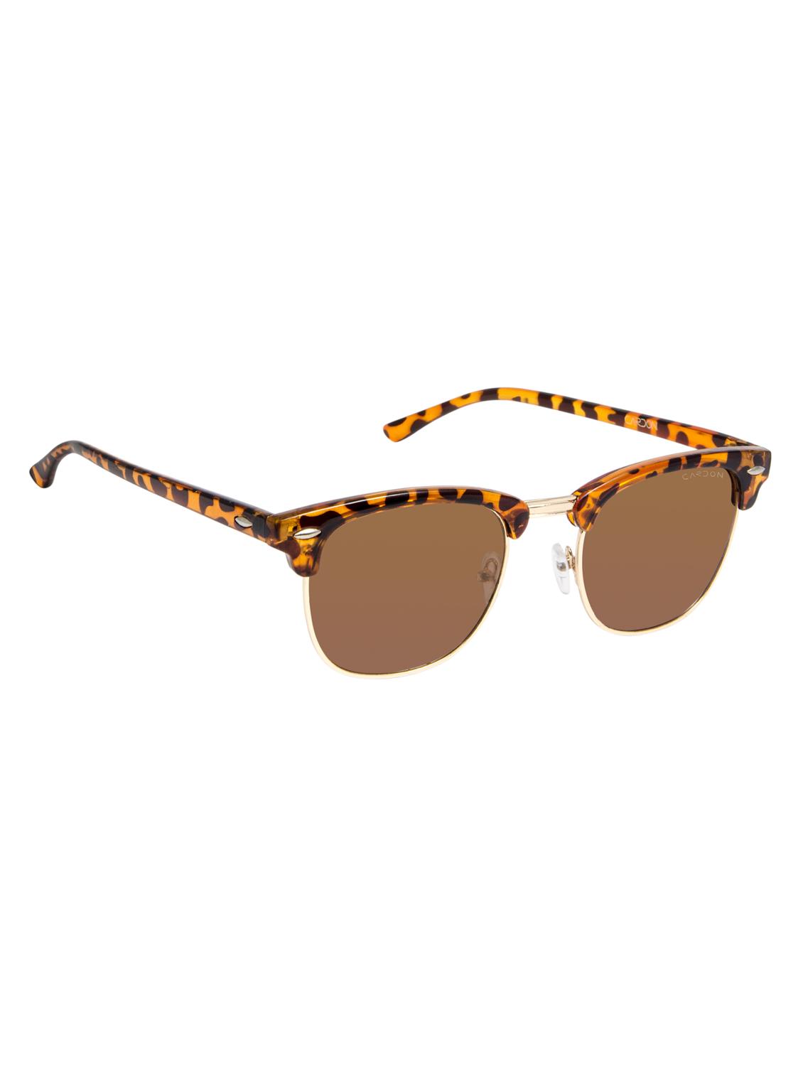 cardon tortoise brown clubmaster gradient polarised uv protected unisex sunglass - 17780971 - Zoom Image - 2