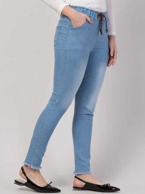 women denim jogger - 17781466 - Standard Image - 3
