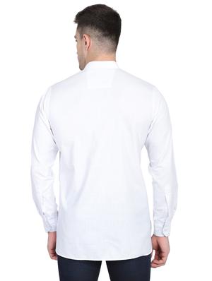 white solid casual shirt - 17781486 - Standard Image - 3