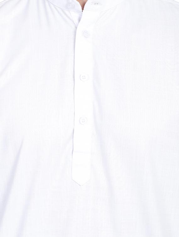 white solid casual shirt - 17781486 - Zoom Image - 5