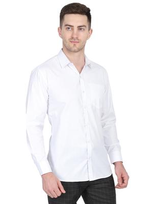 white solid casual shirt - 17781488 - Standard Image - 2