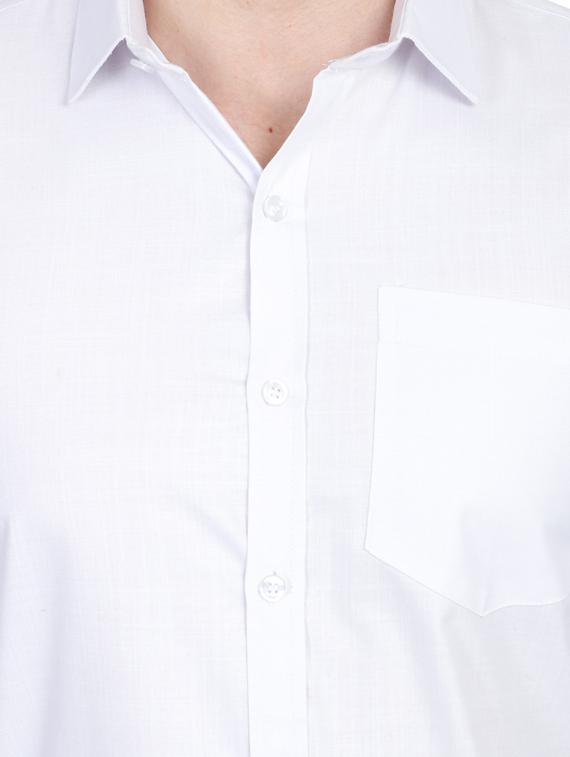 white solid casual shirt - 17781488 - Zoom Image - 5