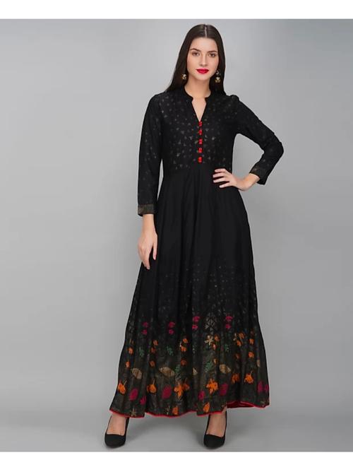 black cotton kurti - 17781552 - Standard Image - 1