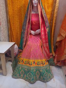 banarsi silk lehenga - 17781910 - Standard Image - 2
