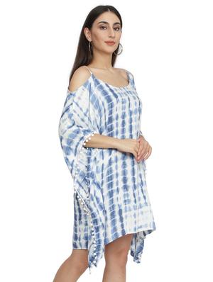 cold shoulder printed kaftan dress - 17782005 - Standard Image - 2