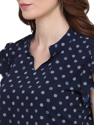 navyblue polyester top - 17782272 - Standard Image - 2