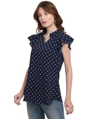 navyblue polyester top - 17782272 - Standard Image - 3