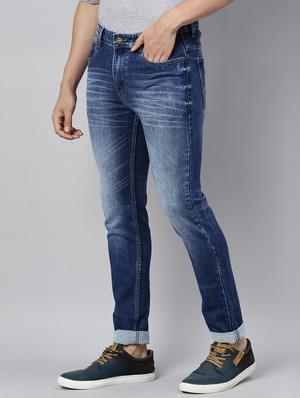 blue light washed denim jeans - 17782327 - Standard Image - 2