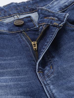 blue light washed denim jeans - 17782327 - Standard Image - 6