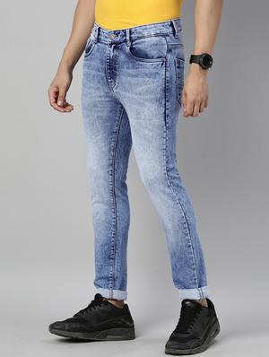 blue stone washed denim jeans - 17782329 - Standard Image - 2