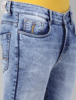 blue stone washed denim jeans - 17782329 - Standard Image - 5
