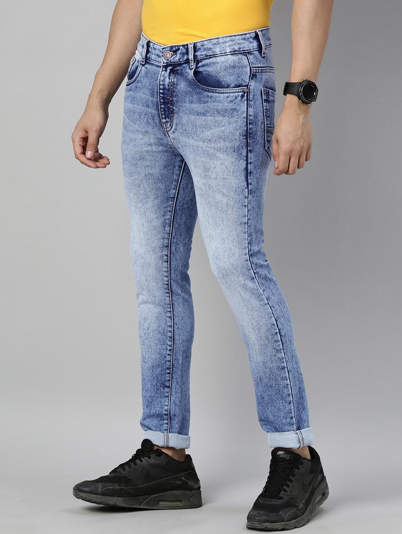blue stone washed denim jeans - 17782329 - Zoom Image - 2