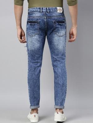 blue distressed denim jeans - 17782334 - Standard Image - 3