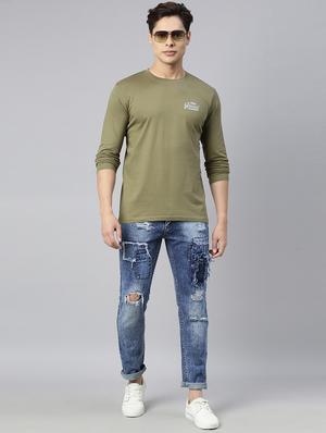 blue distressed denim jeans - 17782334 - Standard Image - 4
