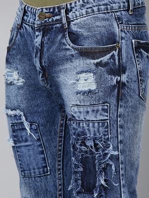 blue distressed denim jeans - 17782334 - Standard Image - 5