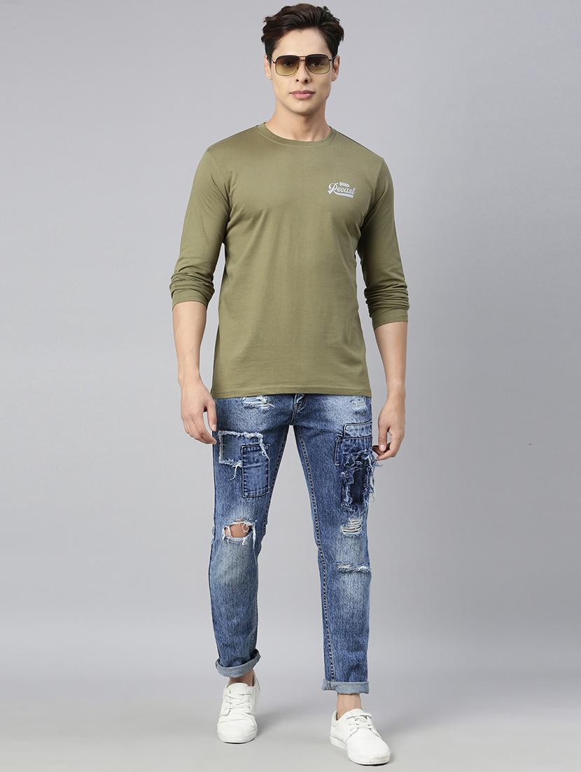 blue distressed denim jeans - 17782334 - Zoom Image - 4