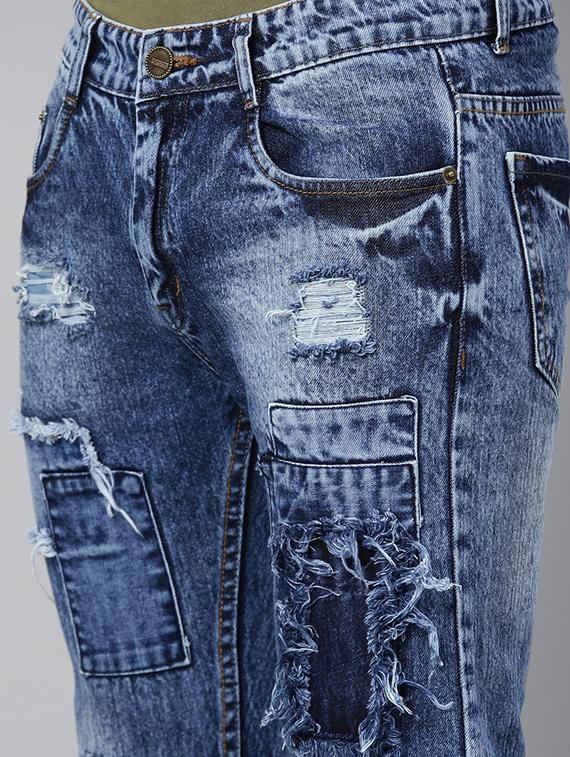 blue distressed denim jeans - 17782334 - Zoom Image - 5