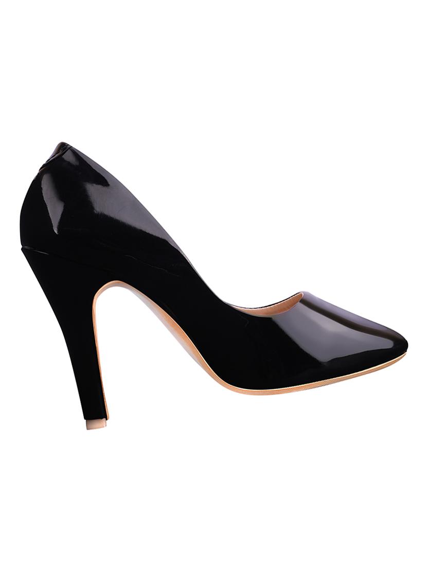 black patent leather slip on pumps - 17782437 - Zoom Image - 2