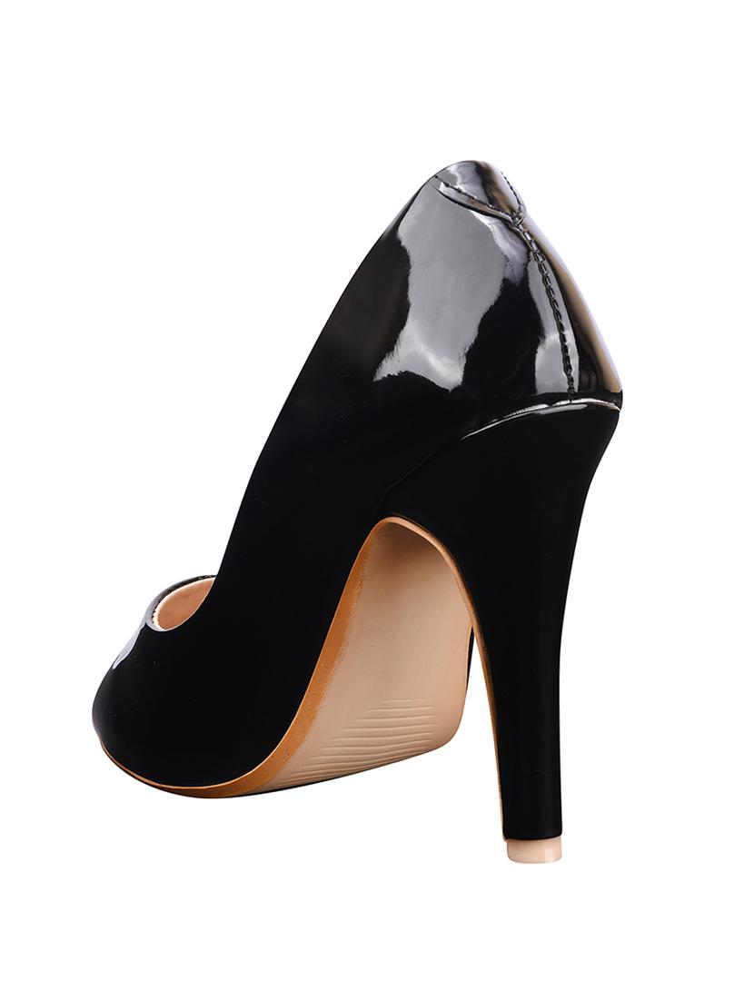 black patent leather slip on pumps - 17782437 - Zoom Image - 3