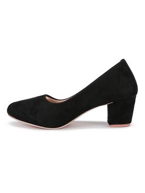 black suede slip on pumps - 17782443 - Standard Image - 2