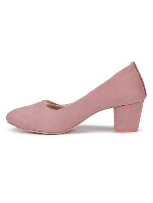 pink suede slip on pumps - 17782444 - Standard Image - 2