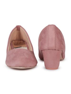 pink suede slip on pumps - 17782444 - Standard Image - 3