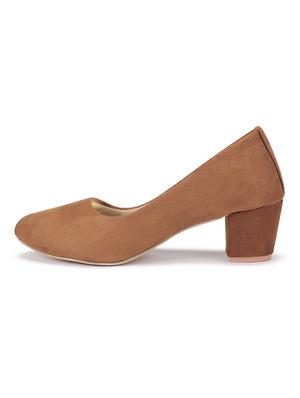 tan suede slip on pumps - 17782445 - Standard Image - 2