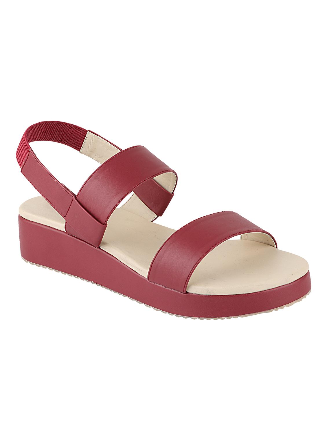 red synthetic ankle strap sandals - 17782464 - Zoom Image - 1