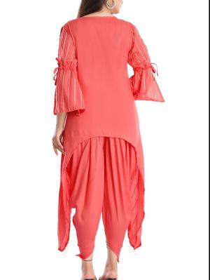 indo western dhoti kurta set - 17782590 - Standard Image - 2