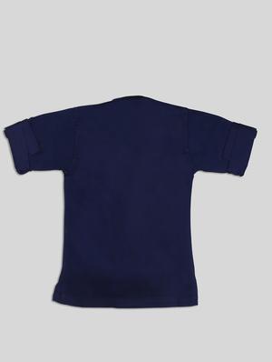 blue solid kurta set - 17782791 - Standard Image - 4