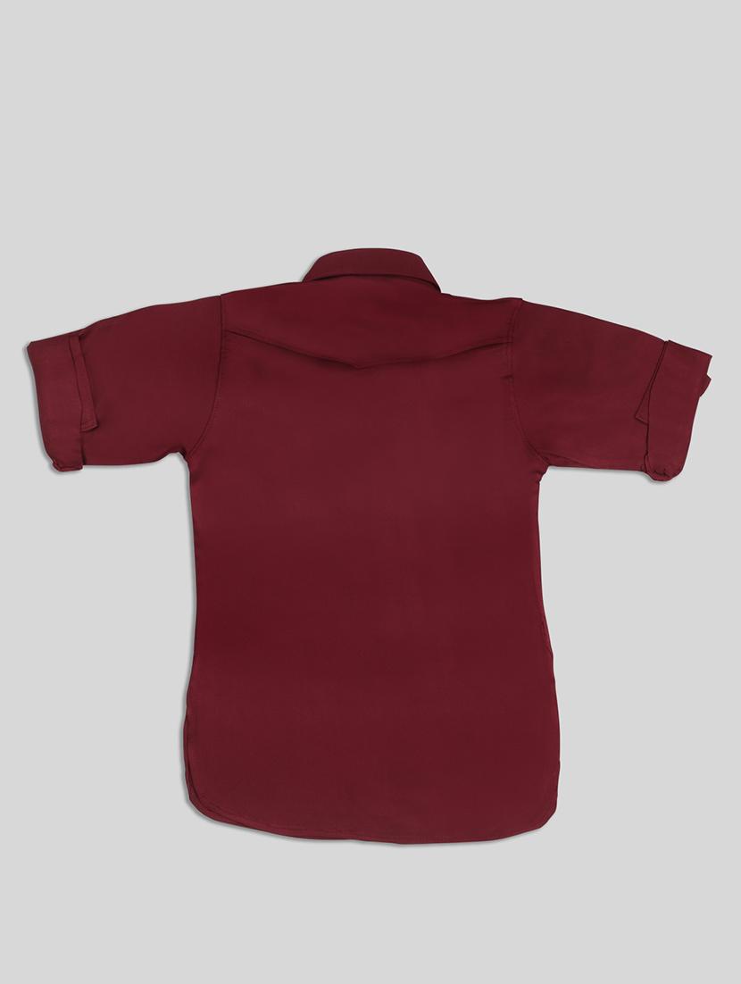 red solid kurta set - 17782797 - Zoom Image - 4