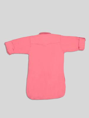 pink solid kurta set - 17782805 - Standard Image - 4