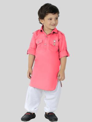 pink solid kurta set - 17782805 - Standard Image - 6