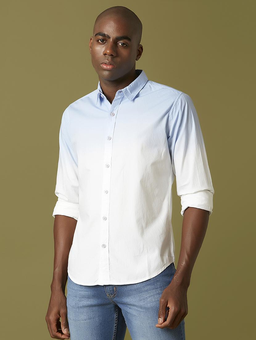 light blue ombre casual shirt - 17782816 - Zoom Image - 1