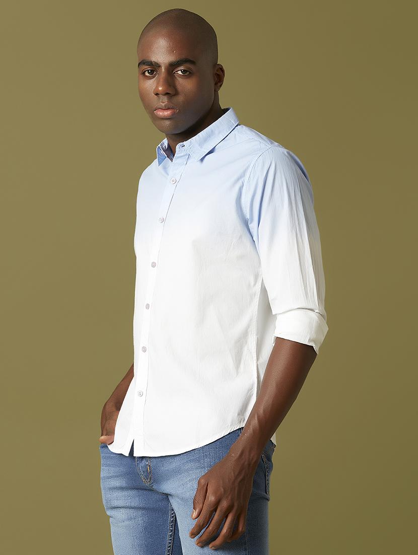 light blue ombre casual shirt - 17782816 - Zoom Image - 2