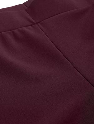 mid rise solid straight palazzo - 17783118 - Standard Image - 5
