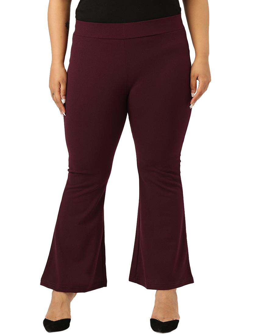 mid rise solid straight palazzo - 17783118 - Zoom Image - 1