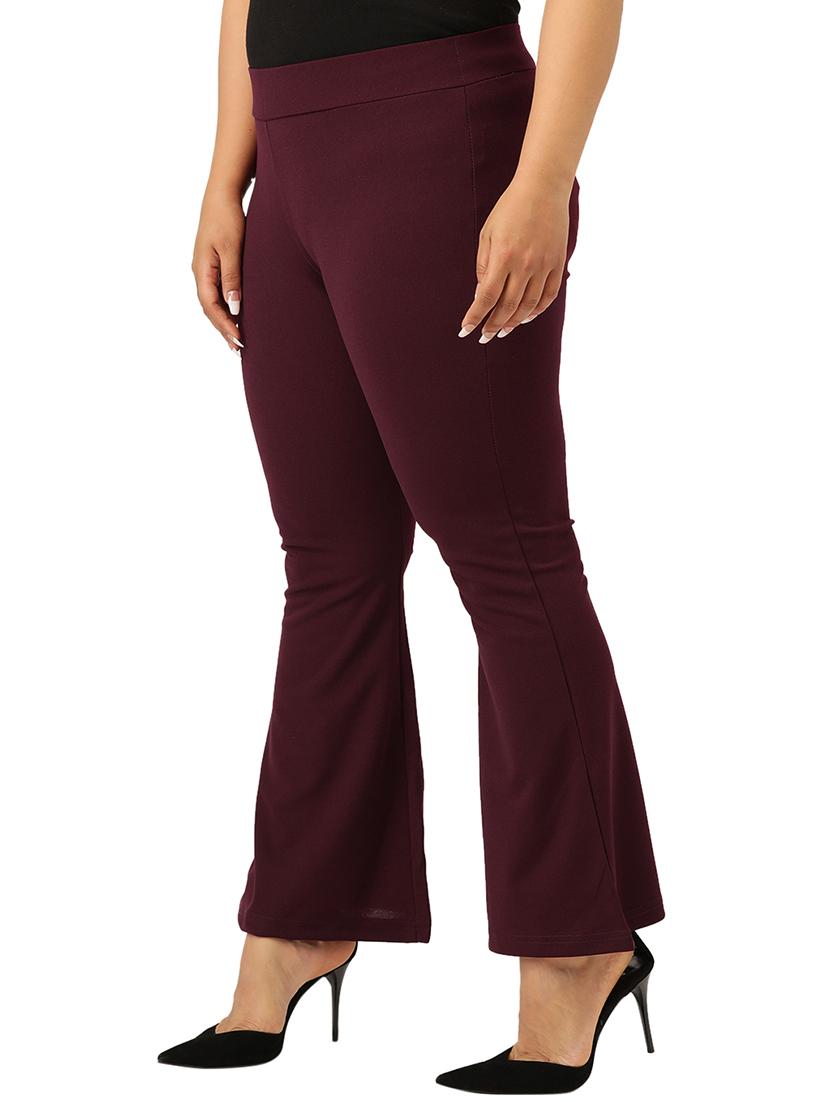 mid rise solid straight palazzo - 17783118 - Zoom Image - 2