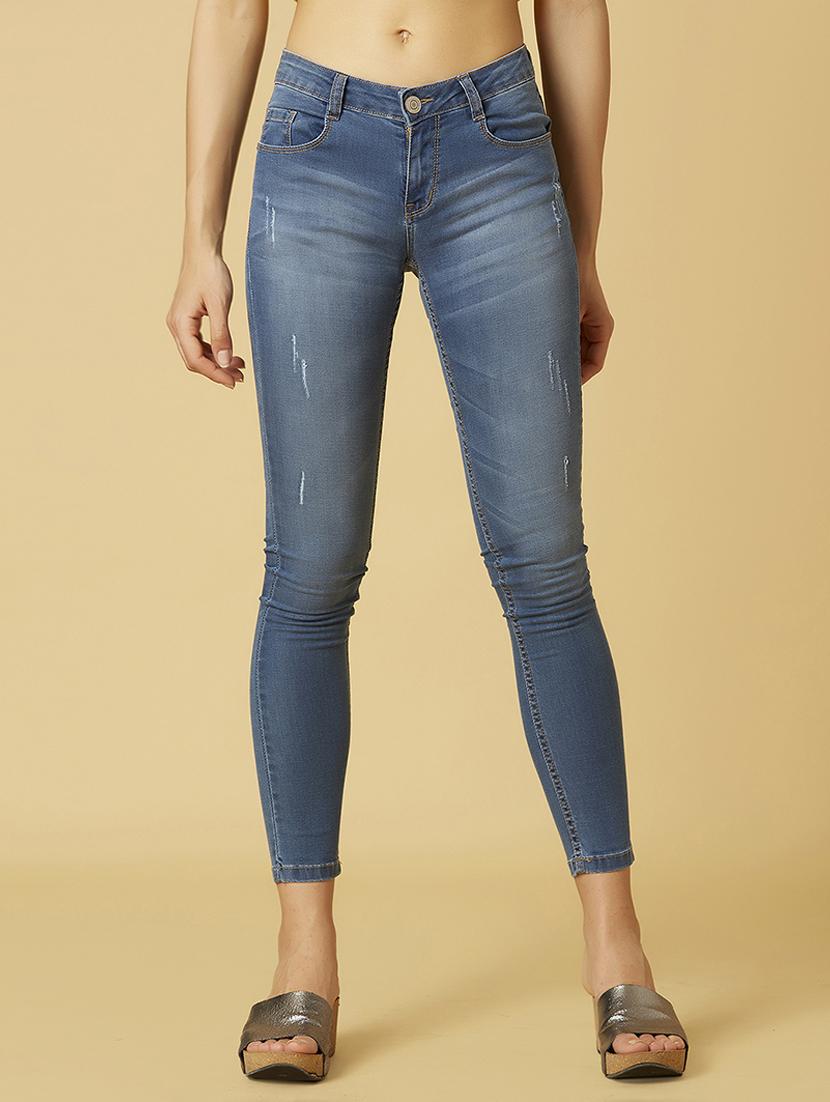 mid rise stone washed jean - 17783320 - Zoom Image - 1