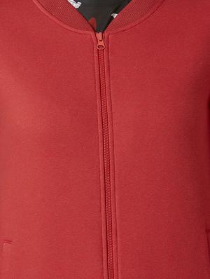 mandarin neck solid sweatshirt - 17783591 - Standard Image - 4