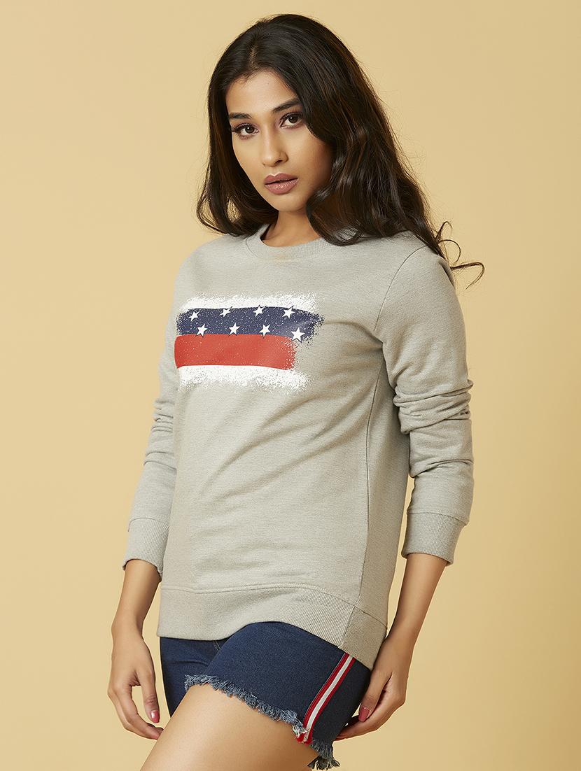 crew neck graphic sweatshirt - 17783600 - Zoom Image - 2