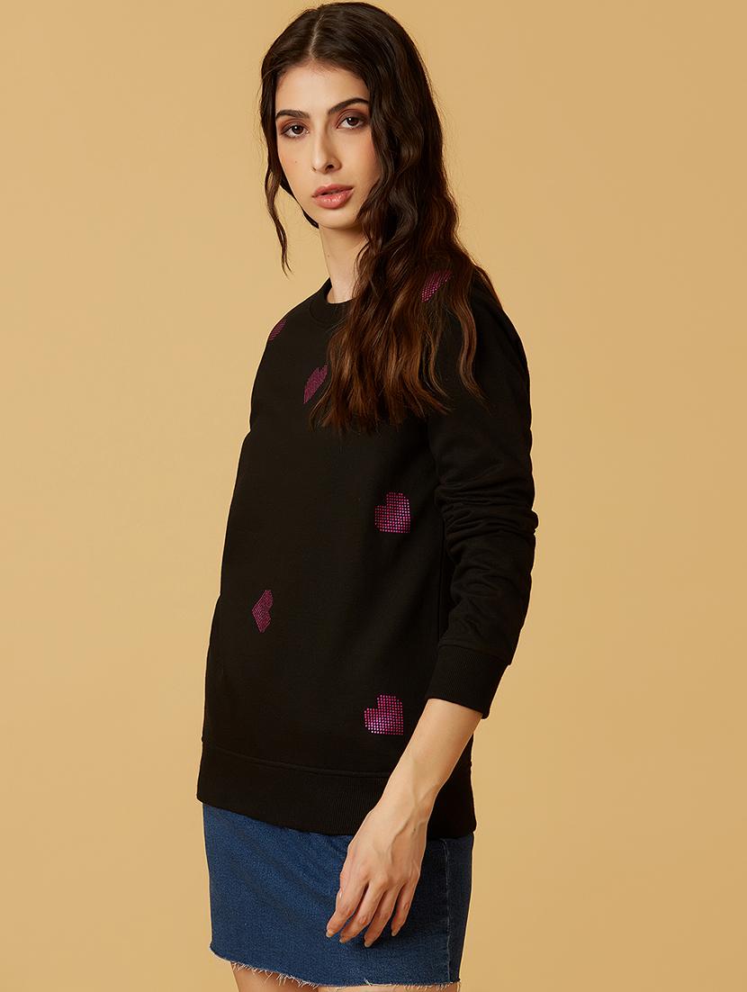 crew neck embellished sweatshirt - 17783602 - Zoom Image - 2