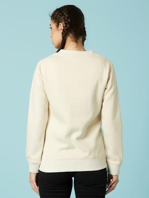 mandarin neck solid sweatshirt - 17783607 - Standard Image - 3