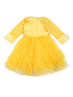 yellow embroidered frock - 17784099 - Standard Image - 2