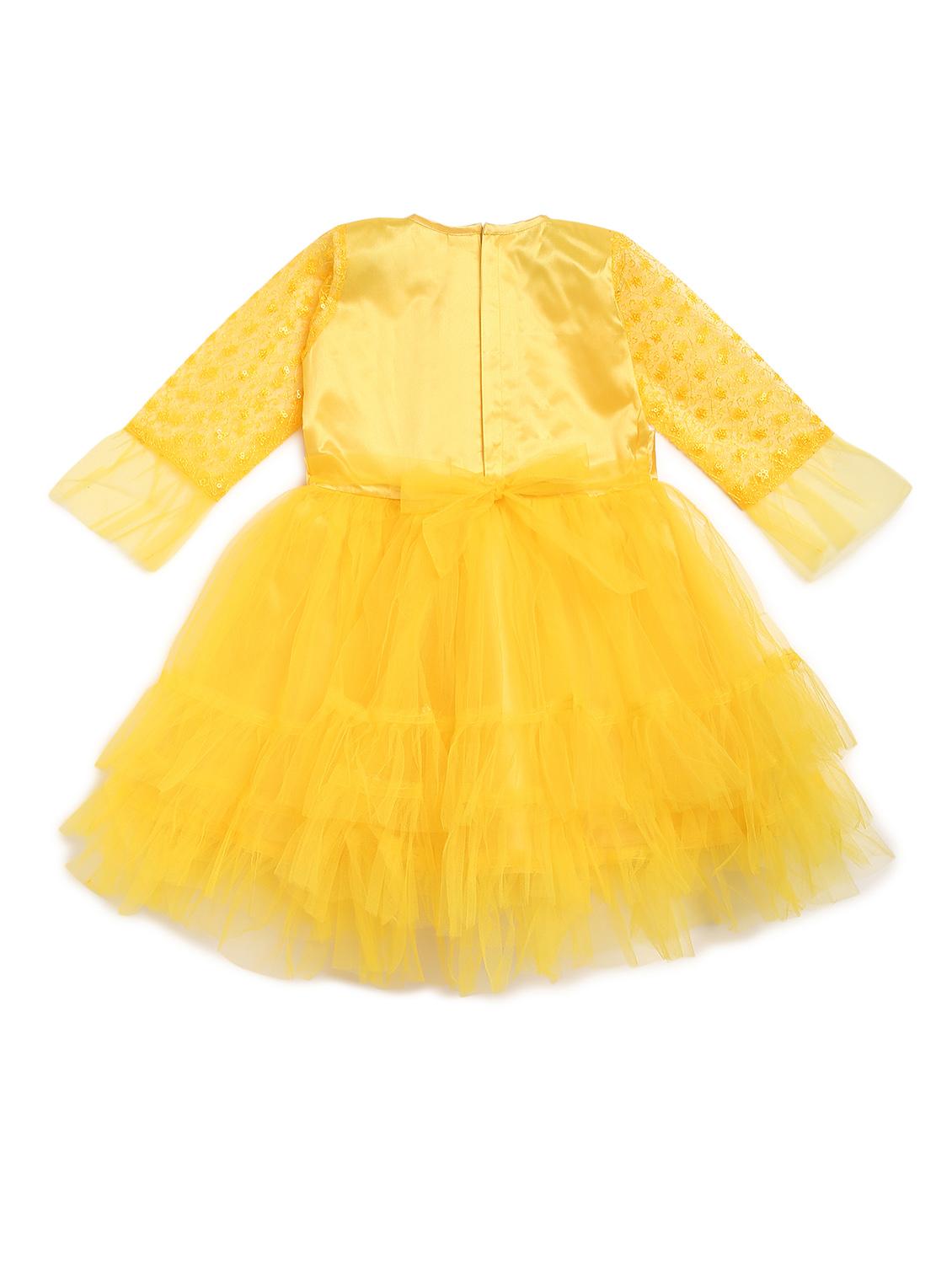 yellow embroidered frock - 17784099 - Zoom Image - 2