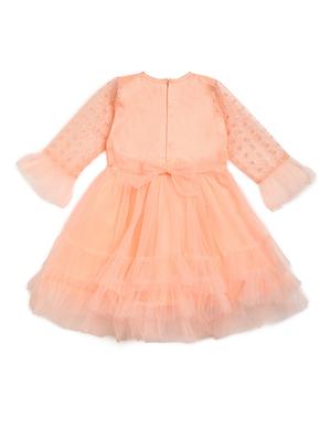 orange embroidered frock - 17784102 - Standard Image - 2