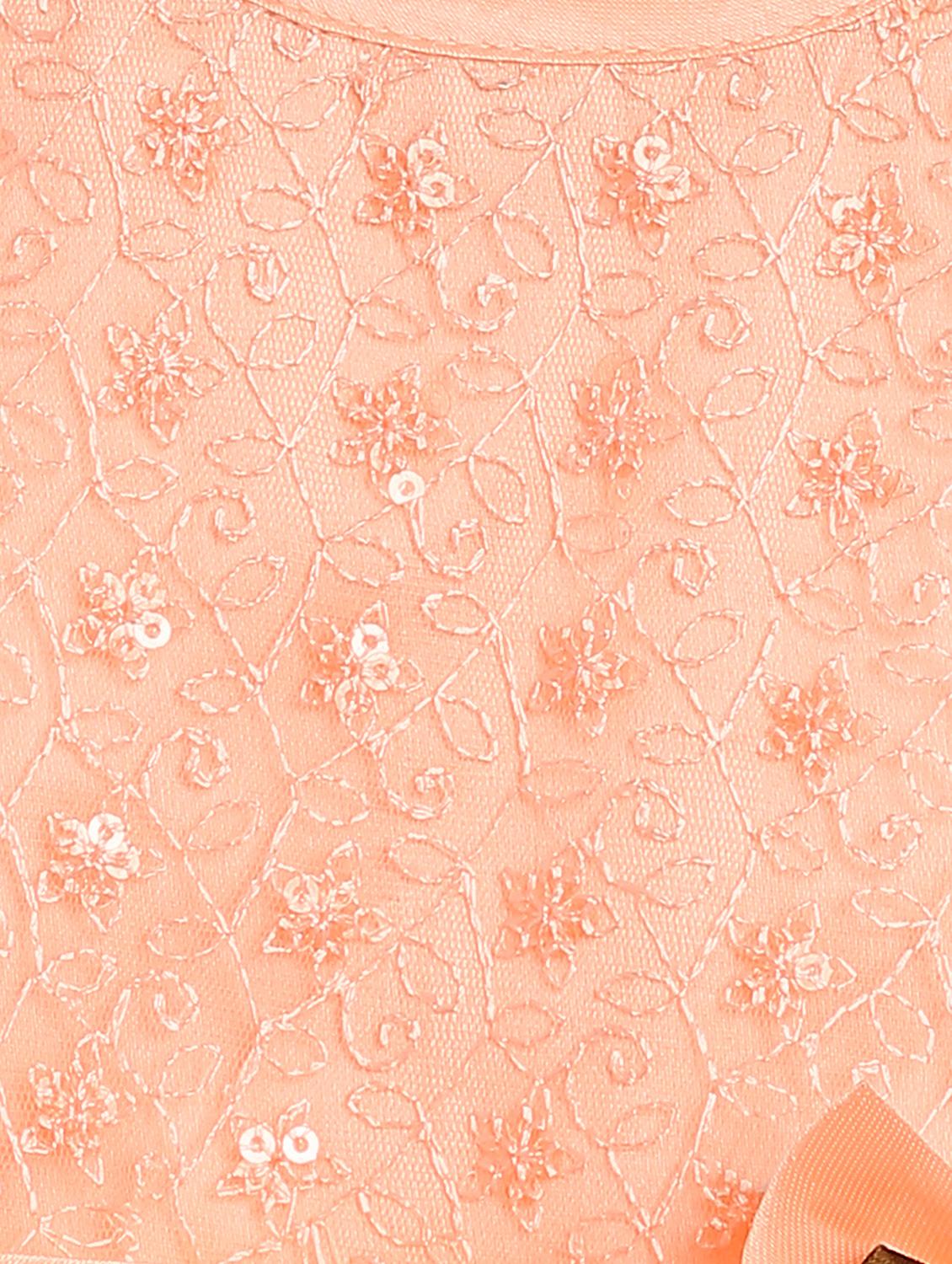 orange embroidered frock - 17784102 - Zoom Image - 4
